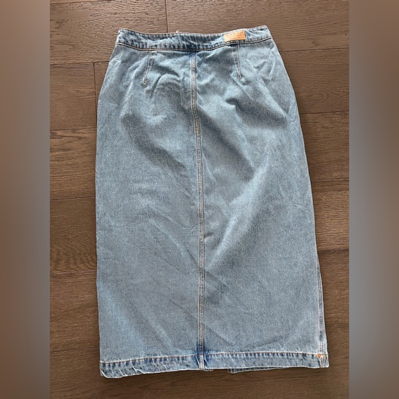 Women’s Velvet Heart Denim Skirt - Paulina midi skirt , large - Picture 9 of 10